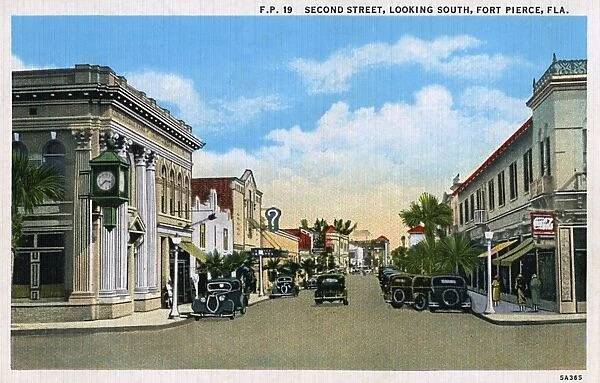 Second Street, Fort Pierce, Florida, USA