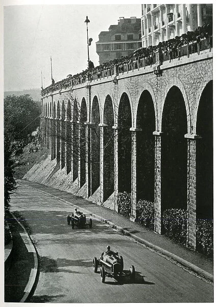 A section of the course in the Grand Prix of Pau, France