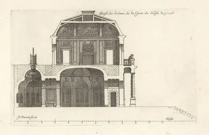 Framed Print : Section of the Grotto at the Chateau de Noisy-le-Grand Framed Print : Section of the Grotto at the Chateau de Noisy-le-Grand