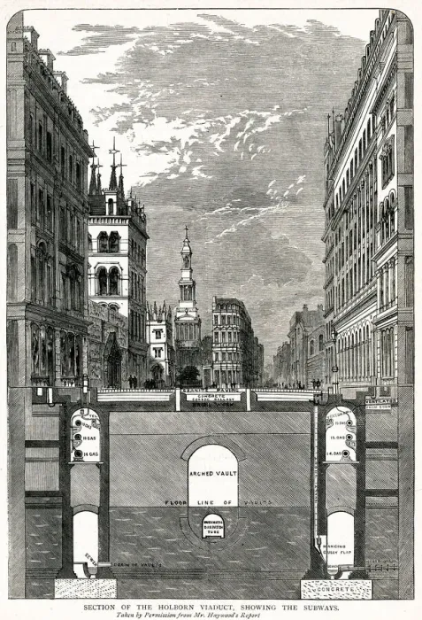 Framed Print : Section of the Holborn Viaduct Framed Print : Section of the Holborn Viaduct