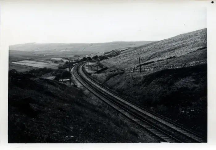 Framed Print : Section of Settle to Carlisle Railway with Plate Layers Hut Framed Print : Section of Settle to Carlisle Railway with Plate Layers Hut