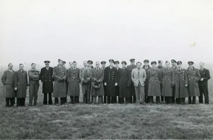 Framed Print : A section of the students and staff of the Empire Test ? Framed Print : A section of the students and staff of the Empire Test ?