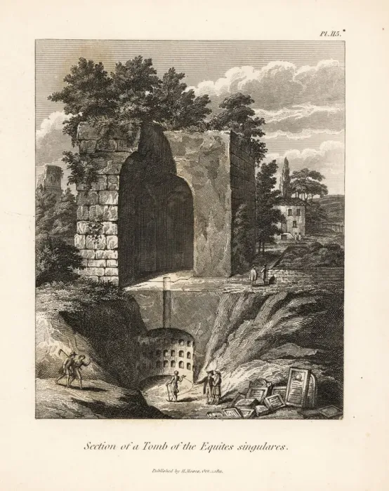 Framed Print : Section of a Tomb of the Equites singulares Framed Print : Section of a Tomb of the Equites singulares