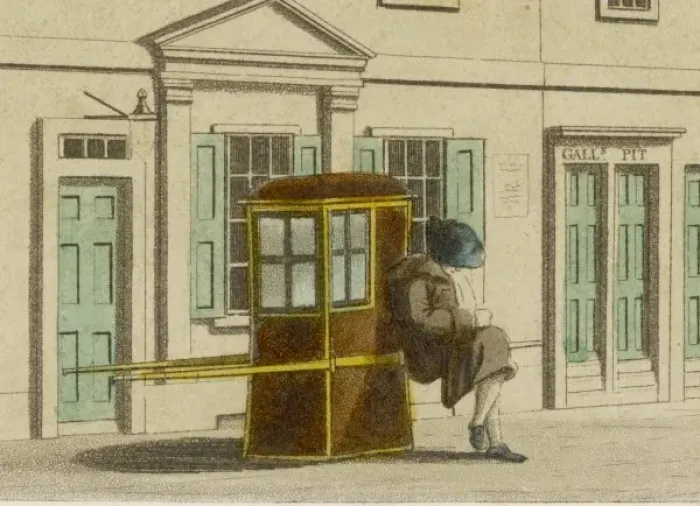 Framed Print : Sedan Chair 1804 Framed Print : Sedan Chair 1804