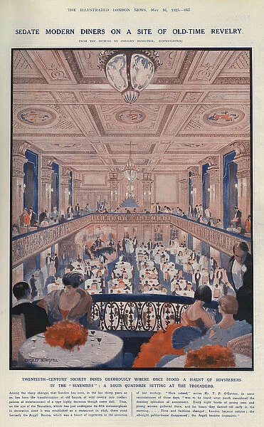 Sedate modern diners, the Trocadero by Chesley Bonestell