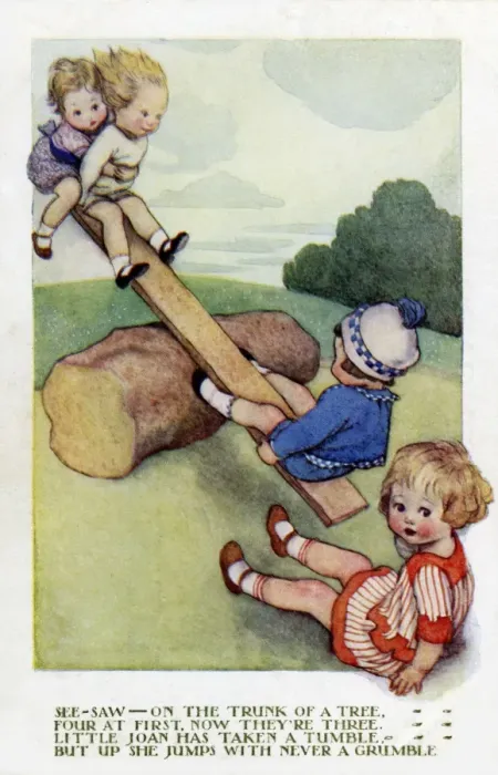 Framed Print : See-Saw by Susan Beatrice Pearse Framed Print : See-Saw by Susan Beatrice Pearse
