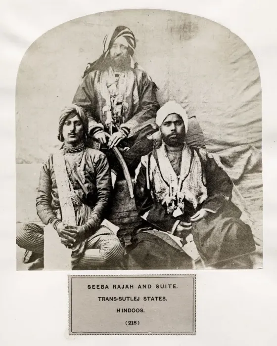 Framed Print : Seeba Rajah and suite, Trans-Sutlej States Framed Print : Seeba Rajah and suite, Trans-Sutlej States