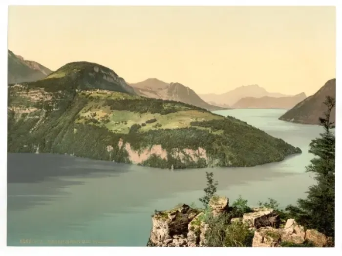 Framed Print : Seelisberg and Pilatus, Lake Lucerne, Switzerland Framed Print : Seelisberg and Pilatus, Lake Lucerne, Switzerland