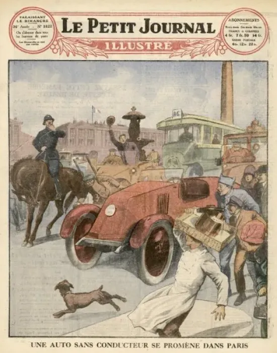Framed Print : Seemingly Driverless Car Framed Print : Seemingly Driverless Car