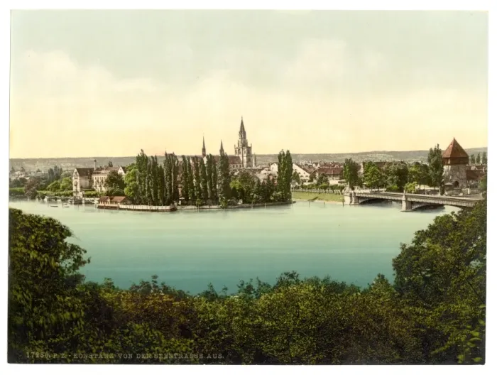 Framed Print : From the Seestrasse, Constance (i. e. Konstanz), Baden, Germa Framed Print : From the Seestrasse, Constance (i. e. Konstanz), Baden, Germa