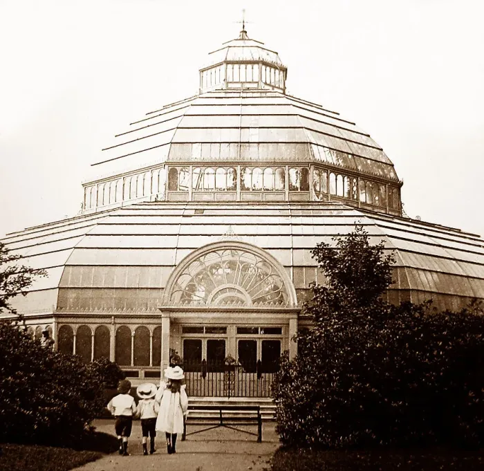 Framed Print : Sefton Park Palm House, Liverpool - Victorian period Framed Print : Sefton Park Palm House, Liverpool - Victorian period