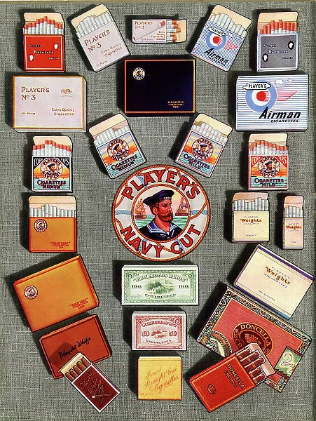 Selection of Player's Cigarette Packets