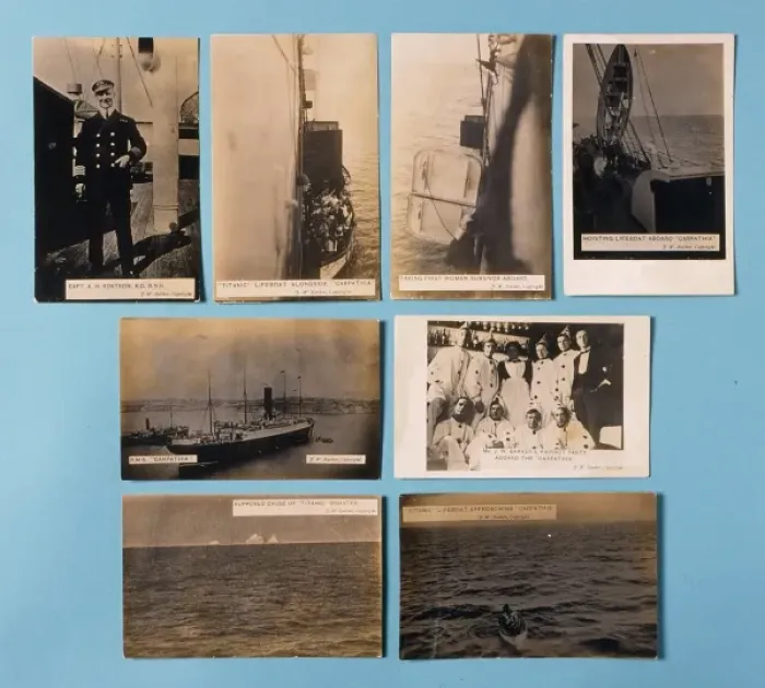 Framed Print : Selection of Titanic postcards Framed Print : Selection of Titanic postcards