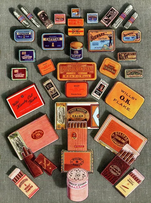Framed Print : Selection of Wills Tobacco and Cigar Packets Framed Print : Selection of Wills Tobacco and Cigar Packets