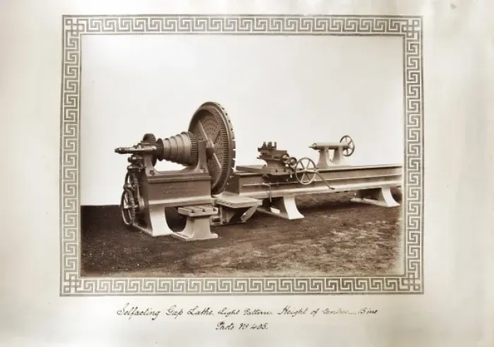 Framed Print : Self-acting gap lathe, light pattern Framed Print : Self-acting gap lathe, light pattern