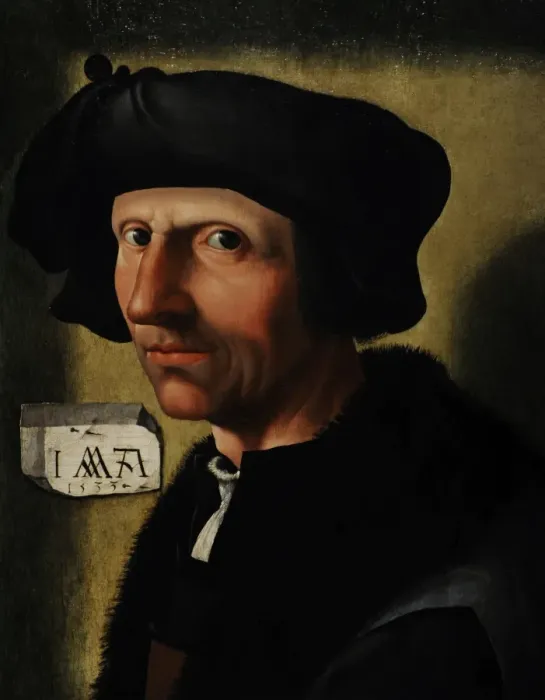 Framed Print : Self-portrait, 1533, by Jacob Cornelisz van Oostsanen (1470 Framed Print : Self-portrait, 1533, by Jacob Cornelisz van Oostsanen (1470