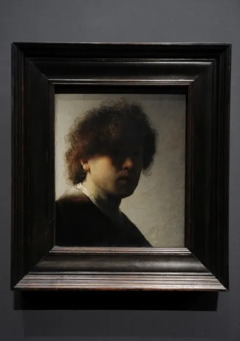 Framed Print : Self-portrait, 1628, by Rembrandt Harmenszoon van Rijn (1606 Framed Print : Self-portrait, 1628, by Rembrandt Harmenszoon van Rijn (1606