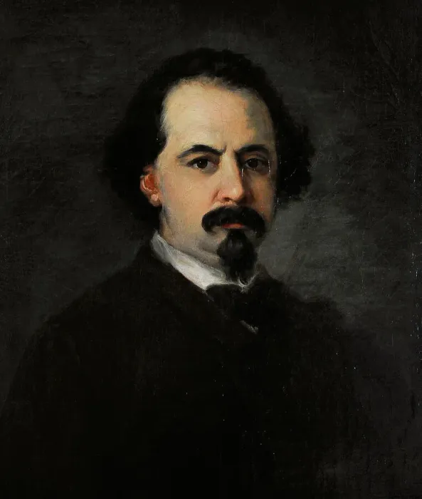 Framed Print : Self-portrait, circa 1860, by Eugenio Lucas Velazquez Framed Print : Self-portrait, circa 1860, by Eugenio Lucas Velazquez