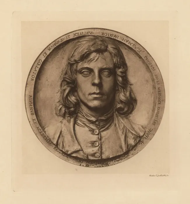 Framed Print : Self-portrait of John Flaxman in terracotta Framed Print : Self-portrait of John Flaxman in terracotta