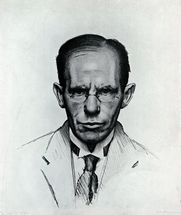 Framed Print : A self portrait lithograph of Australian artist, and art critic, James Stuart MacDonald, 1878-1952. He was director of the National Art Gallery of New South Wales from 1929 to 1937. Date: circa 1922 Framed Print : A self portrait lithograph of Australian artist, and art critic, James Stuart MacDonald, 1878-1952. He was director of the National Art Gallery of New South Wales from 1929 to 1937. Date: circa 1922