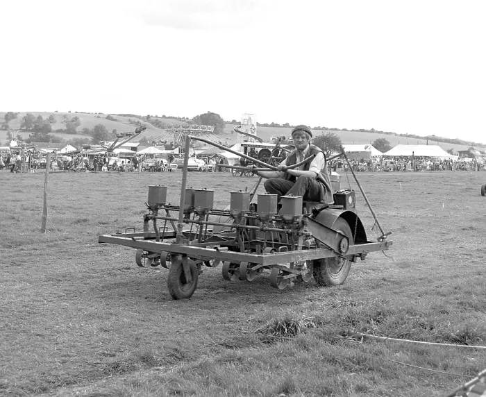 Framed Print : A self-powered seed drill Framed Print : A self-powered seed drill