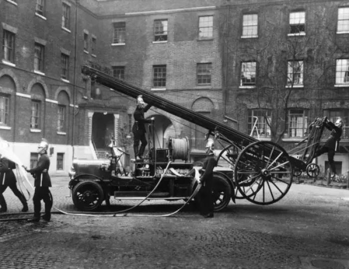 Framed Print : Self-propelled fire engine at LFB Southwark HQ Framed Print : Self-propelled fire engine at LFB Southwark HQ