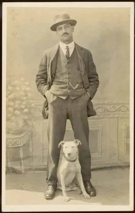Framed Print : Self Satisfied Man Dog Framed Print : Self Satisfied Man Dog