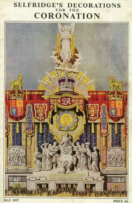 Framed Print : Selfridge's Decorations for the Coronation of King George VI Framed Print : Selfridge's Decorations for the Coronation of King George VI