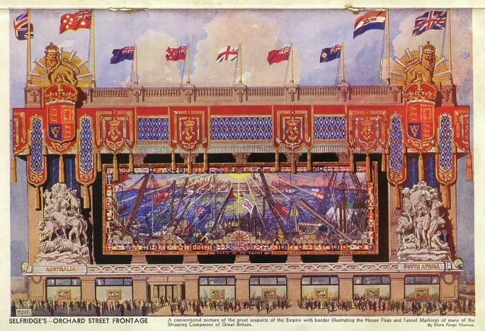 Framed Print : Selfridge's Decorations for the Coronation of King George VI Framed Print : Selfridge's Decorations for the Coronation of King George VI