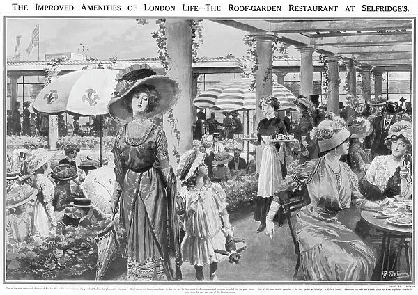 Selfridges Roof Garden Restaurant, London, 1910