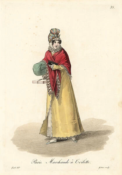 Seller of cosmetics, Paris, 19th century