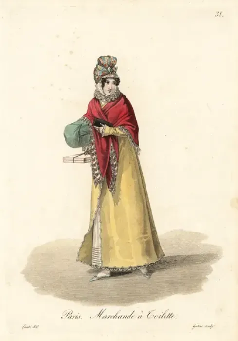 Framed Print : Seller of cosmetics, Paris, 19th century Framed Print : Seller of cosmetics, Paris, 19th century