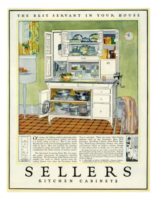 Framed Print : Sellers Kitchen Cabinets Framed Print : Sellers Kitchen Cabinets