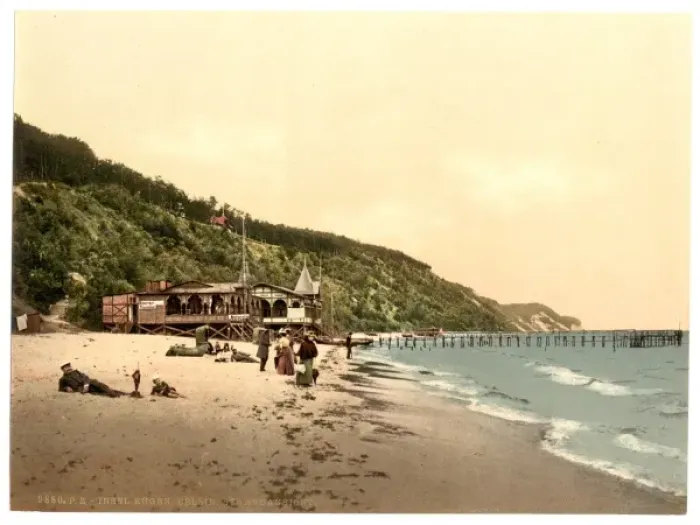 Framed Print : Sellin, view of the beach, Isle of Rugen, Germany Framed Print : Sellin, view of the beach, Isle of Rugen, Germany