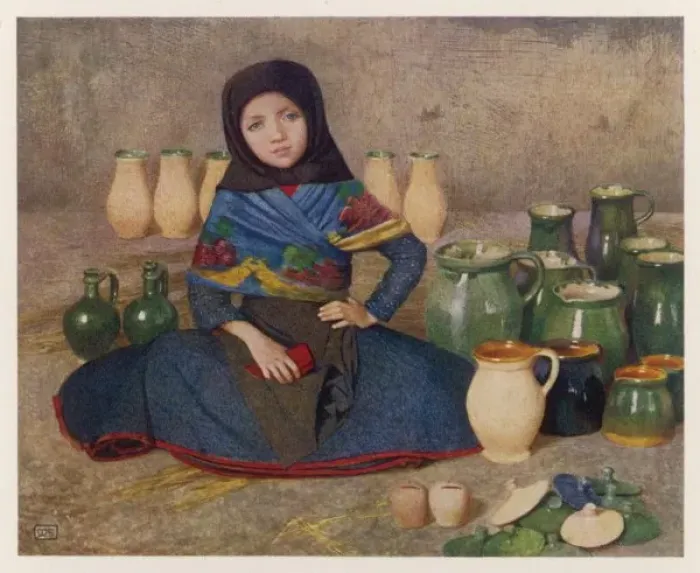 Framed Print : Selling Pots, Hungary Framed Print : Selling Pots, Hungary