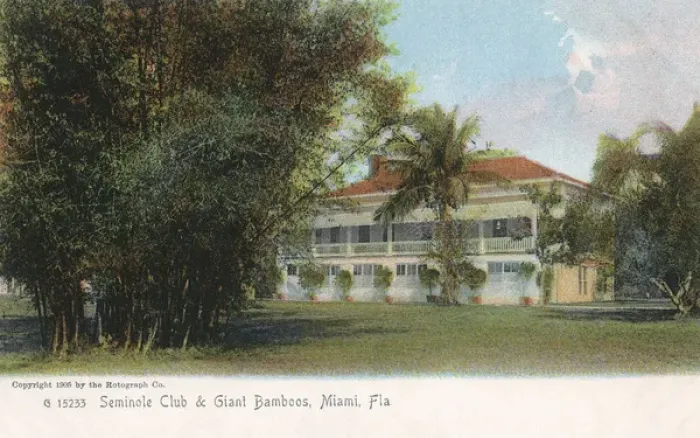 Framed Print : Seminole Club, Miami, Florida, USA Framed Print : Seminole Club, Miami, Florida, USA