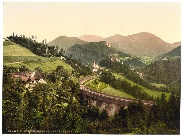 Semmering Railway, Der Jagergraben, Styria, Austro-Hungary
