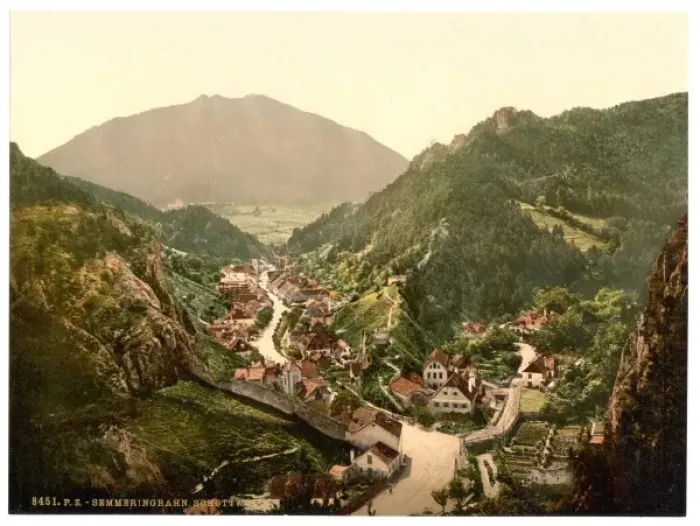 Framed Print : Semmering Railway, Schottwien, Styria, Austro-Hungary Framed Print : Semmering Railway, Schottwien, Styria, Austro-Hungary