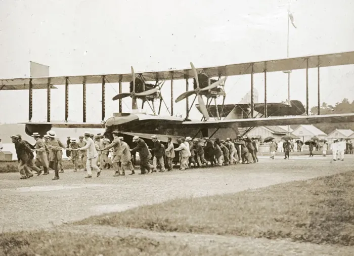 Framed Print : Sempill British Aviation Mission to Japan, flying boat