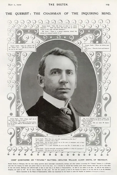 Framed Print : Senator William Alden Smith, Titanic inquiry chair Framed Print : Senator William Alden Smith, Titanic inquiry chair