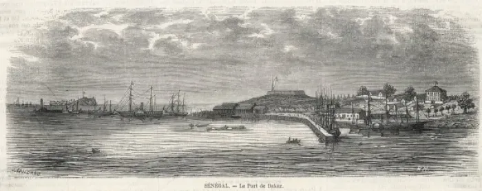 Framed Print : Senegal / Dakar 1861 Framed Print : Senegal / Dakar 1861