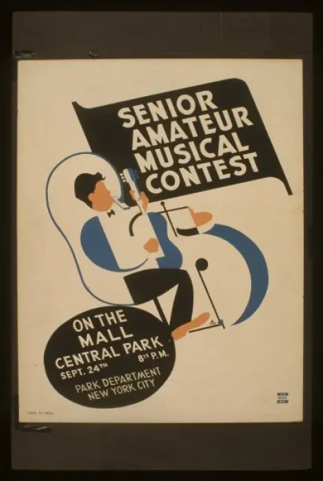 Framed Print : Senior amateur musical contest On the mall, Central Park Framed Print : Senior amateur musical contest On the mall, Central Park