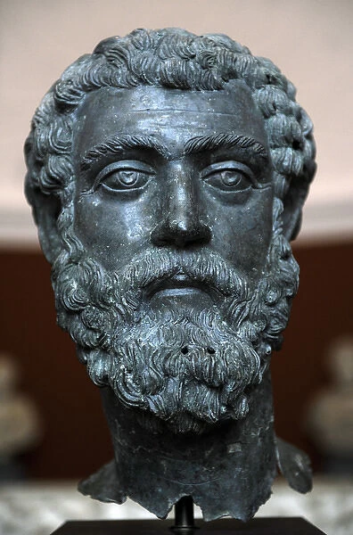Septimius Severus (145-211). Roman Emperor. Bust. Carlsberg