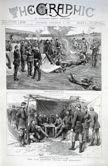Framed Print : Serbian Encampment, Serbo-Bulgarian War Framed Print : Serbian Encampment, Serbo-Bulgarian War