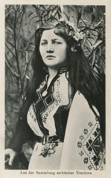 Serbian Lady in National Costume