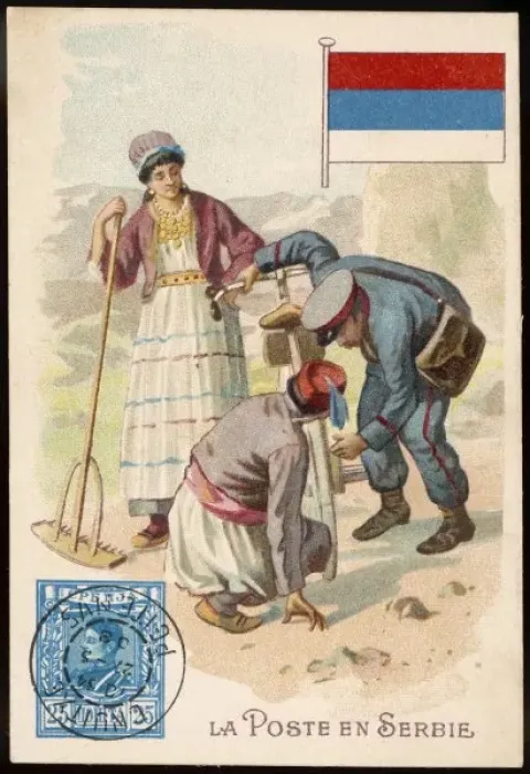 Framed Print : Serbian Postman Framed Print : Serbian Postman