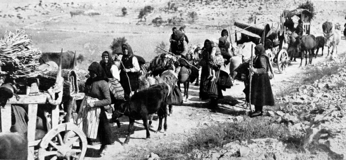 Framed Print : Serbian Refugees; First World War, 1916 Framed Print : Serbian Refugees; First World War, 1916