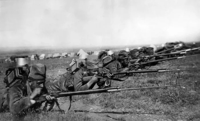 Framed Print : Serbian Troops 1916 Framed Print : Serbian Troops 1916