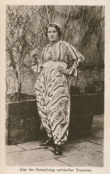 Serbian woman in National Costume