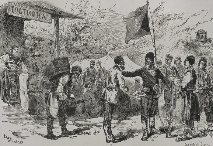 Framed Print : Serbiana??Ottoman Wars (1876-1878). Serbia. Organisation Framed Print : Serbiana??Ottoman Wars (1876-1878). Serbia. Organisation